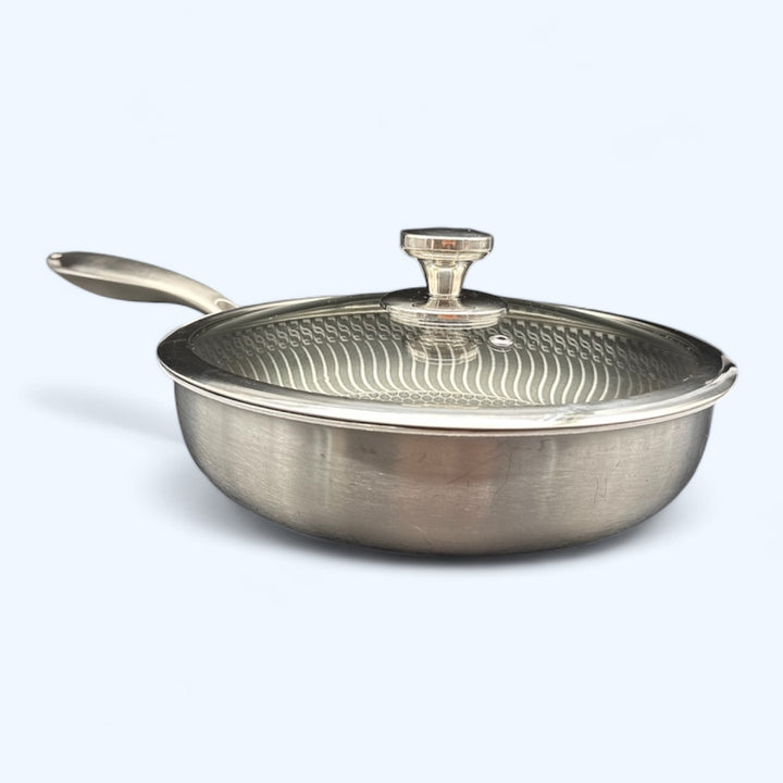 28cm Hybrid Frying Pan with Glass Lid